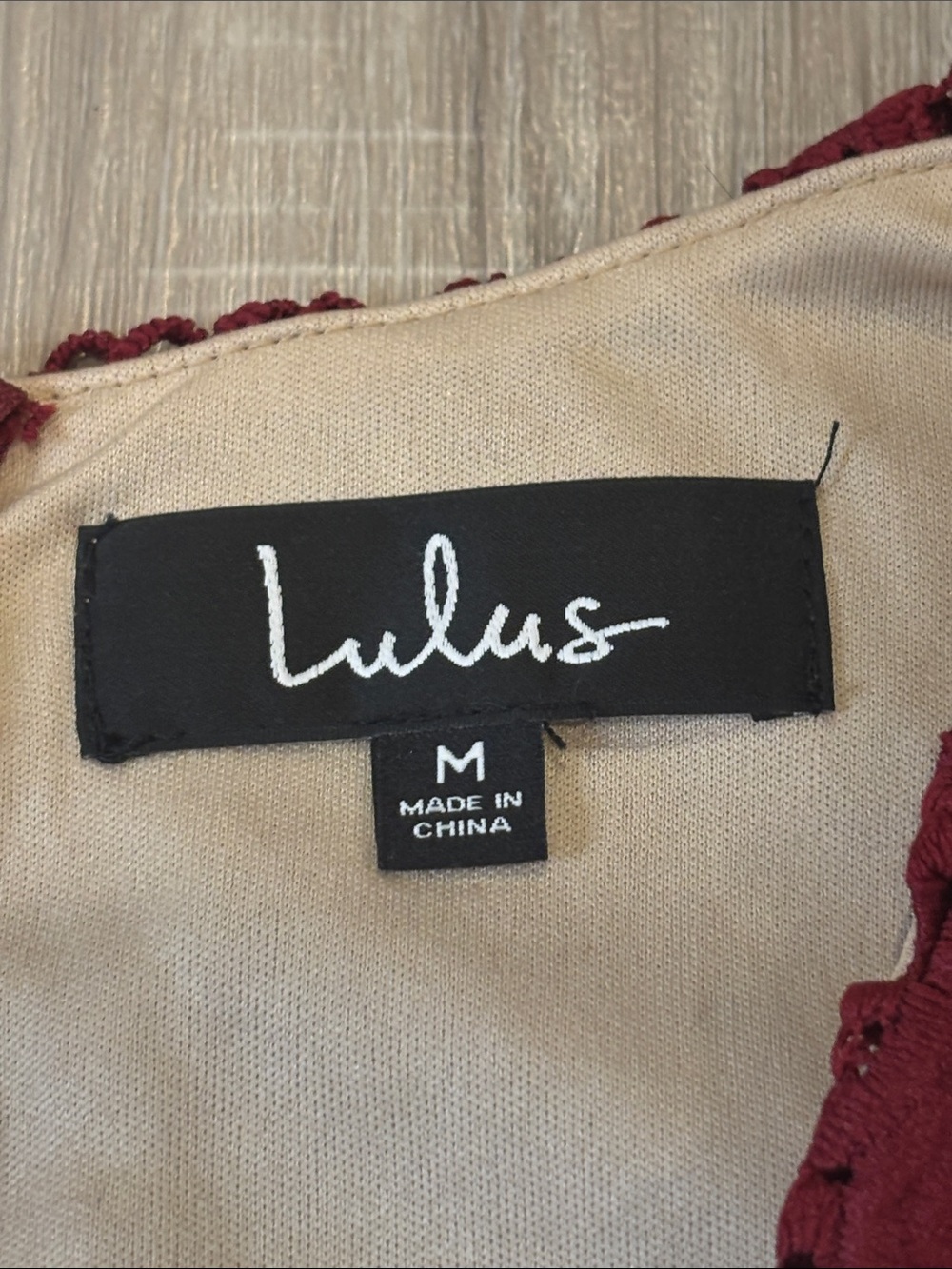 Lulus NWT Truly Beloved Burgundy Lace Bodycon Dress - Picture 5 of 15
